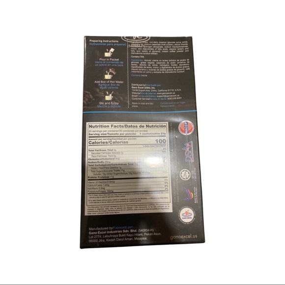 GANOCAFE 3 IN 1 GANODERMA ORIGINAL BRAND FREE SHIPPING (20 SACHETS) NEW - Picture 5 of 5